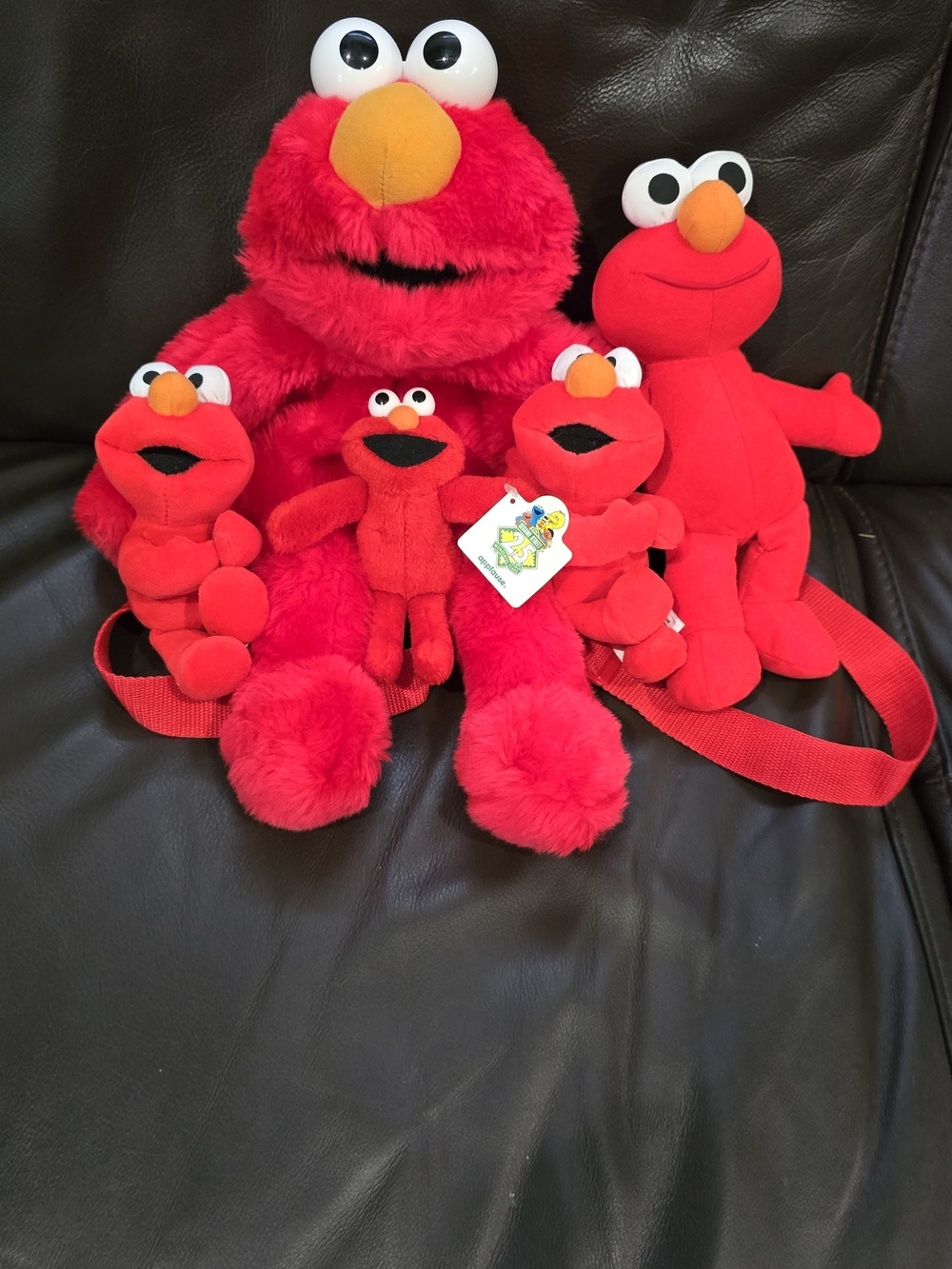 Vintage Elmo Red Plush Toy Bundle